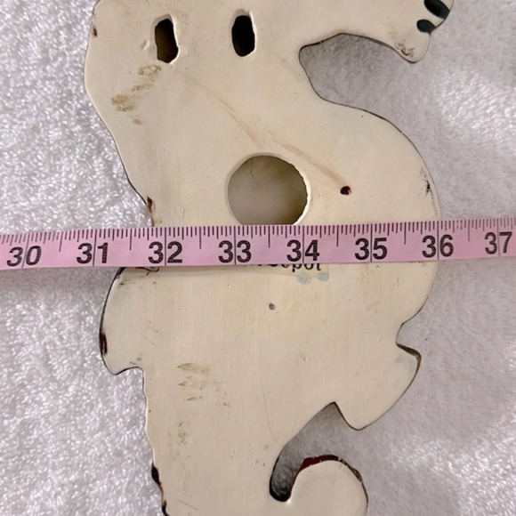 Vintage Brown  Speckled Ceramic Seahorse Wall Decor - Picture 9 of 9